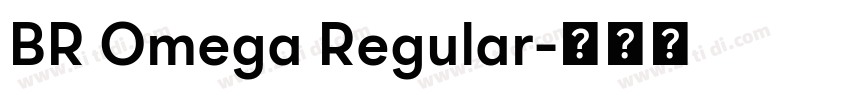 BR Omega Regular字体转换
